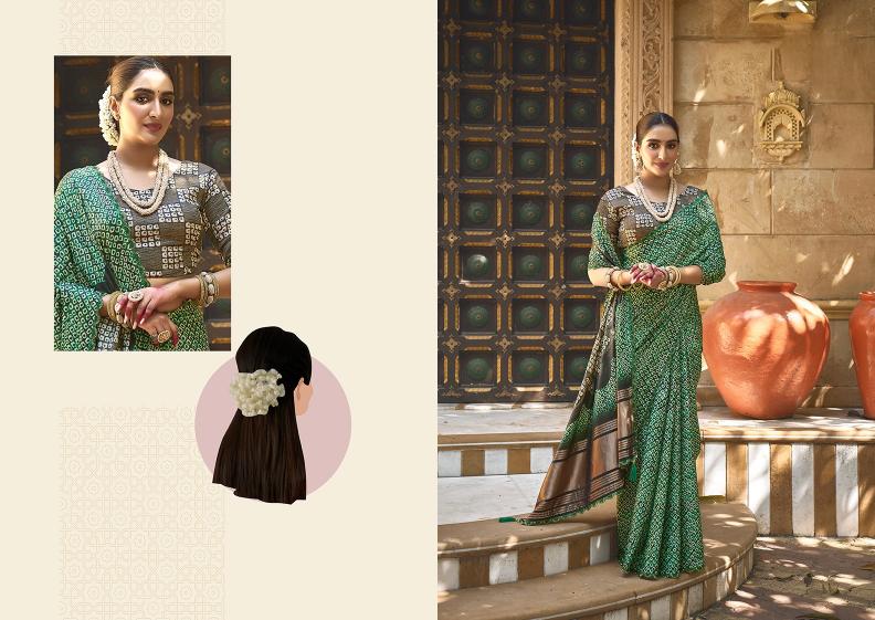 Mahotsav Norita 43700 Gajari top silk saree brands in india
