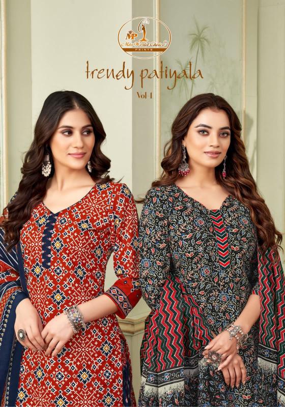 Miss World Trendy Patiyala Vol-01 – Dress Material - Wholesale Catalog