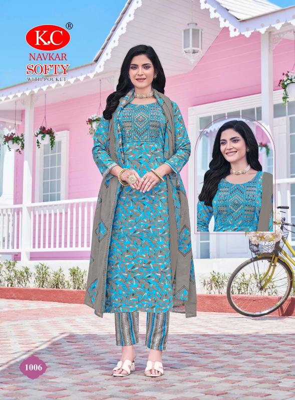 Navkar K.C Softy Vol 1 feb india party wear kurtis and pants
