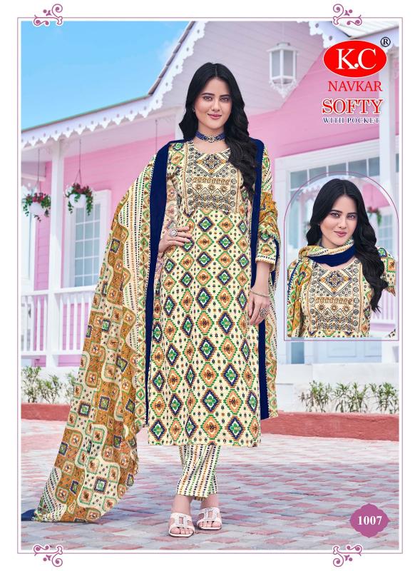 Navkar K.C Softy Vol 1 feb india party wear kurtis and pants
