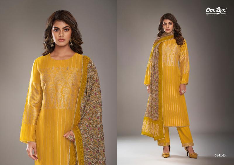 Omtex Eeleanor Silk Organza Jacquard Salwar Kameez Wholesale catalog