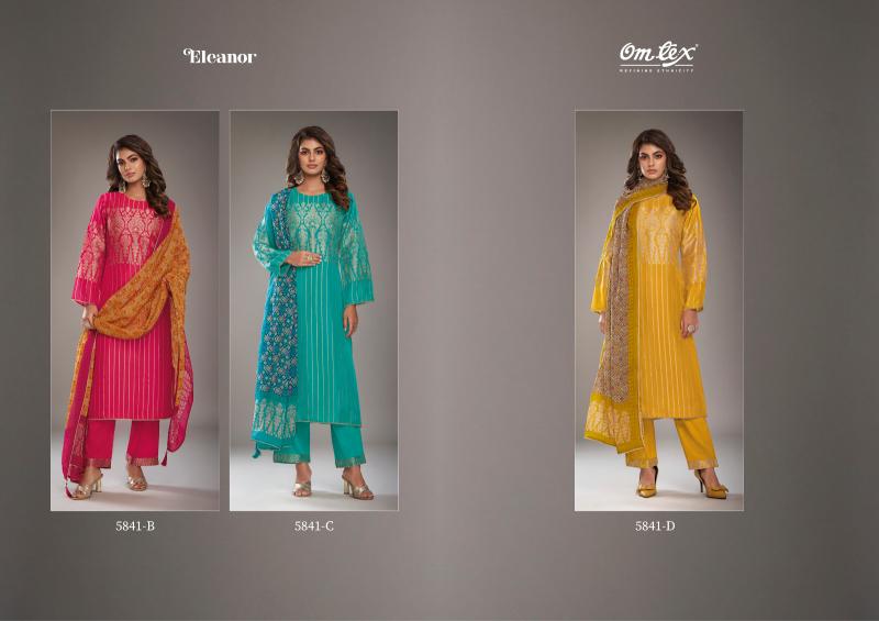 Omtex Eeleanor Silk Organza Jacquard Salwar Kameez Wholesale catalog