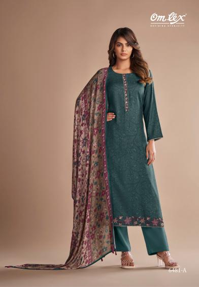 OMTEX JOYANZA Pashmina Digital Printed Salwar Kameez Wholesale Catalog