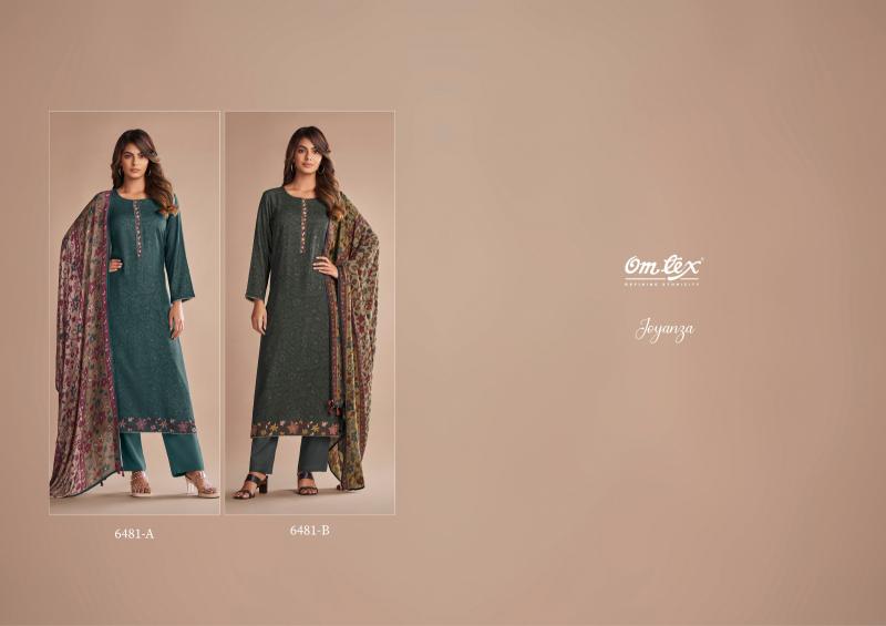 OMTEX JOYANZA Pashmina Digital Printed Salwar Kameez Wholesale Catalog