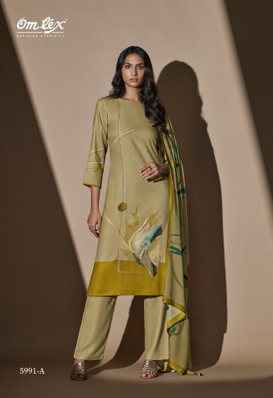 Omtex Livia Pashmina Digital Printed Salwar Kameez Wholesale Catalog 