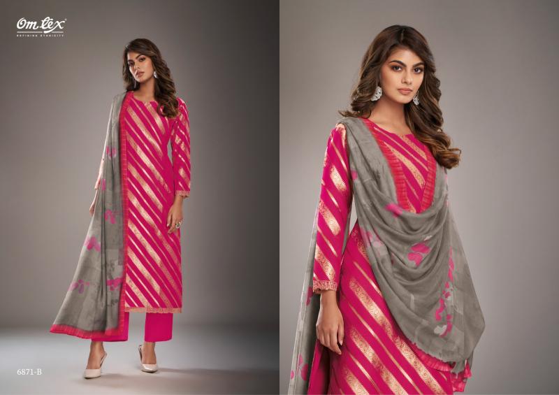Omtex Nikisha Vol 2 Silk Jacquard Salwar Kameez Wholesale Catalog 