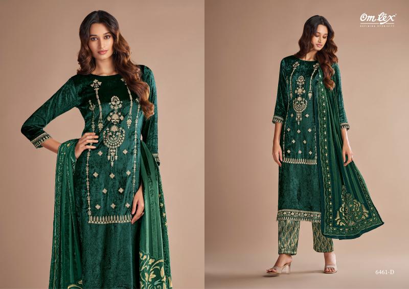 Omtex Ritha Vol 16 Viscose Velvet with embroidered Salwar Kameez Wholesale Catalog