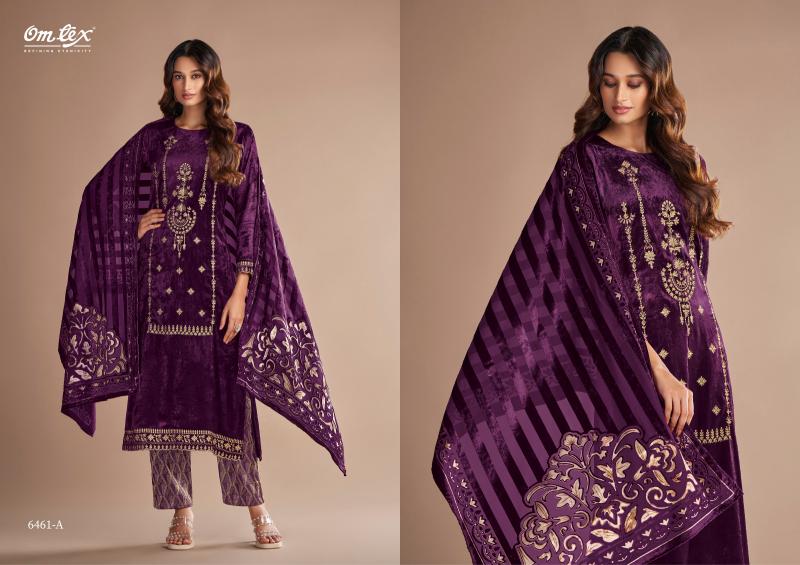 Omtex Ritha Vol 16 Viscose Velvet with embroidered Salwar Kameez Wholesale Catalog