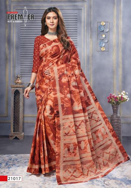 Premier Saravani Vol-21 – Cotton Sarees - Wholesale Catalog