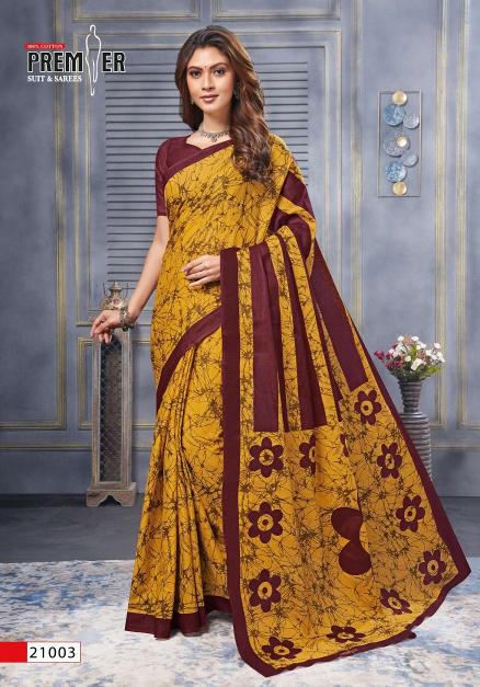 Premier Saravani Vol-21 – Cotton Sarees - Wholesale Catalog