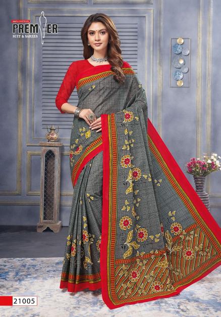 Premier Saravani Vol-21 – Cotton Sarees - Wholesale Catalog