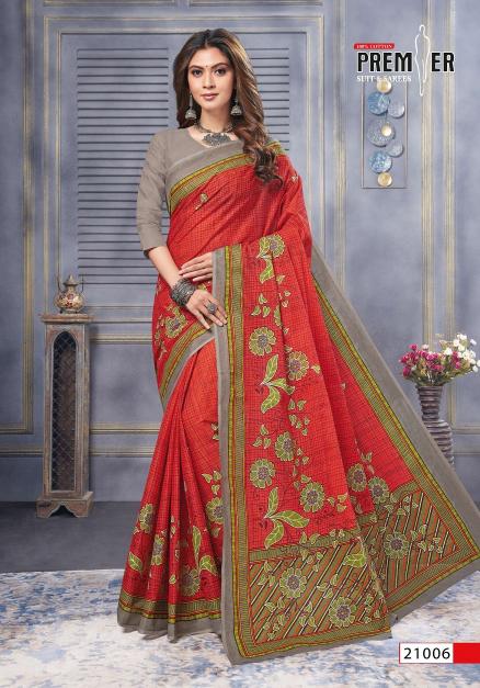 Premier Saravani Vol-21 – Cotton Sarees - Wholesale Catalog