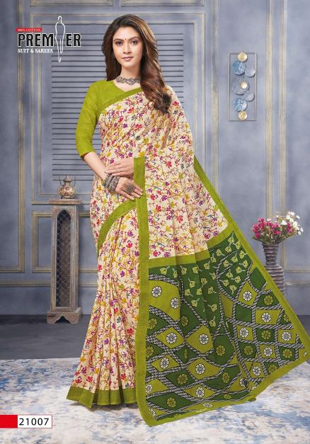 Premier Saravani Vol-21 – Cotton Sarees - Wholesale Catalog
