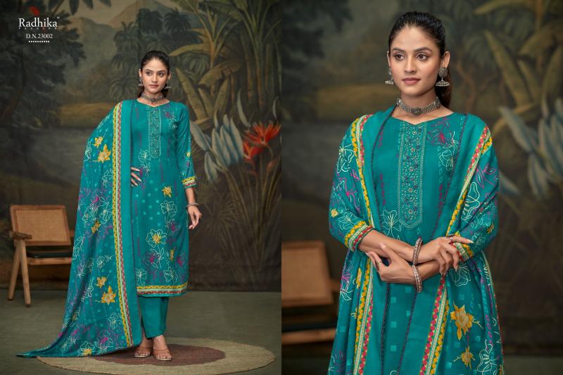 Radhika Azara Flower Valley Vol 2 cotton dress materials wholesale shops in hyderabad