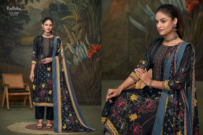 Radhika Azara Flower Valley Vol 2 cotton dress materials wholesale shops in hyderabad