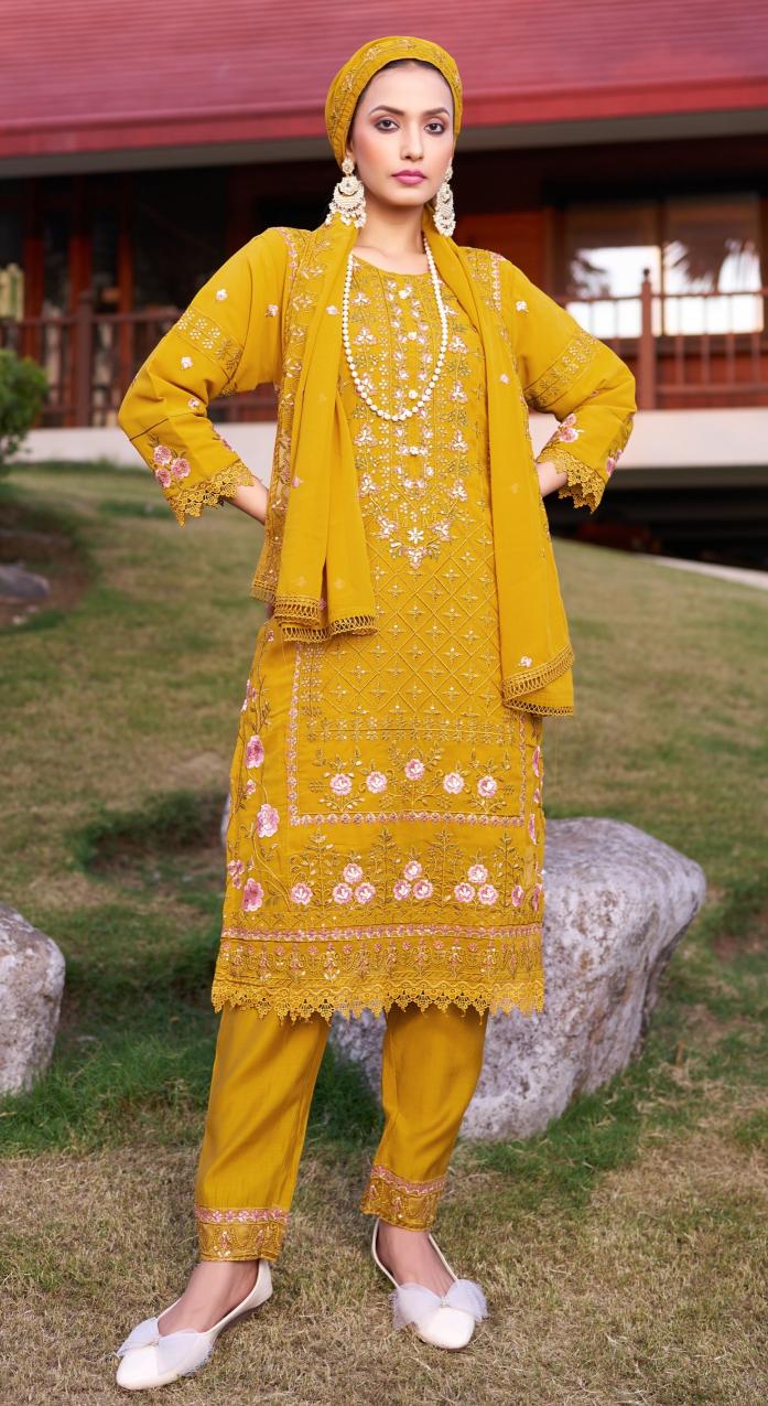 Ramsha R 1199 E To H Ready Made Pakistani Suits Wholesale Catalog