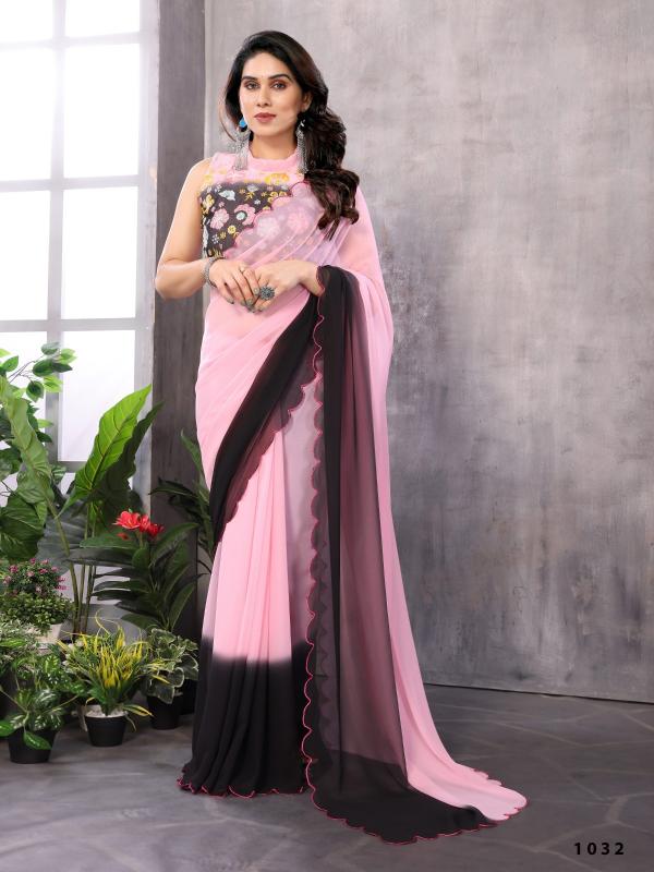 Sabella Aafreen Vol 5 black georgette saree online shopping india