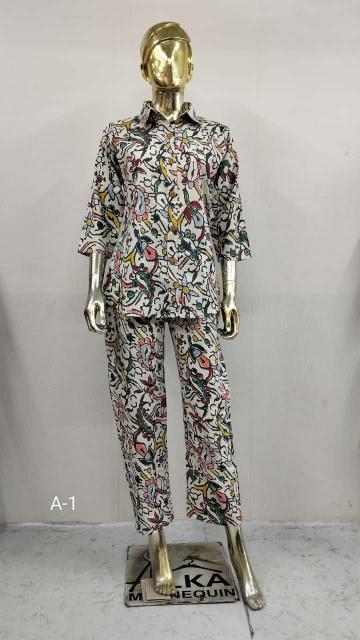 Sabella Alinee CottonFlex print Co-Ord Set Wholesale Catalog