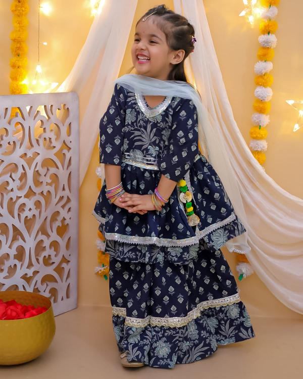 Sabella Girls Vol 1 layered Kids Kurti to buy online india