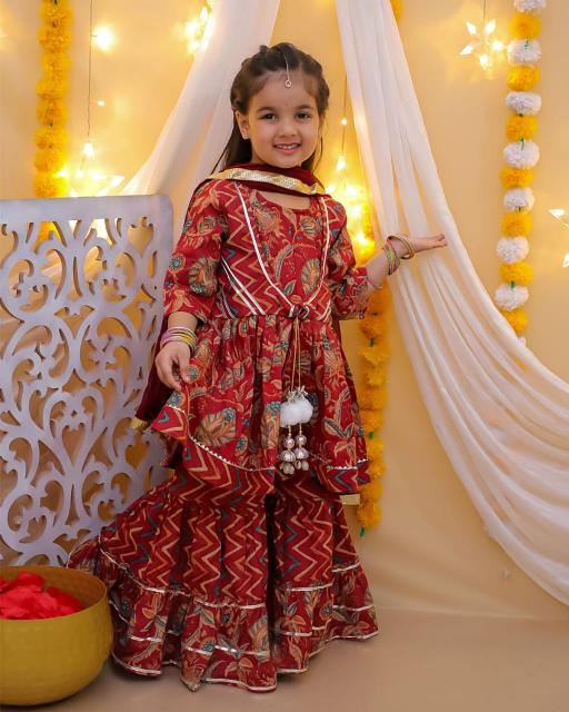 Sabella Girls Vol 3 jacket style kids kurti online india