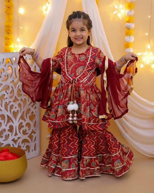 Sabella Girls Vol 3 jacket style kids kurti online india