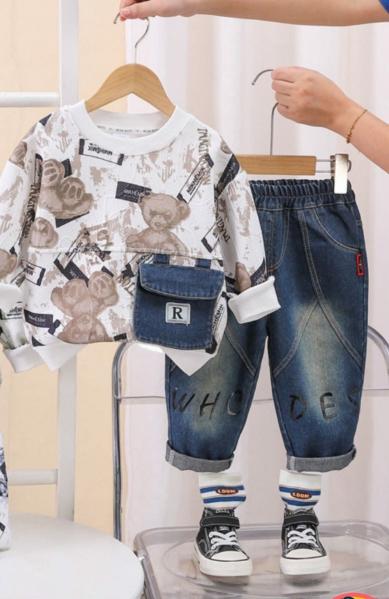 Sabella Little Baby 1182 Cotton T Shirt With Jeans Kids Wholesale Catalog