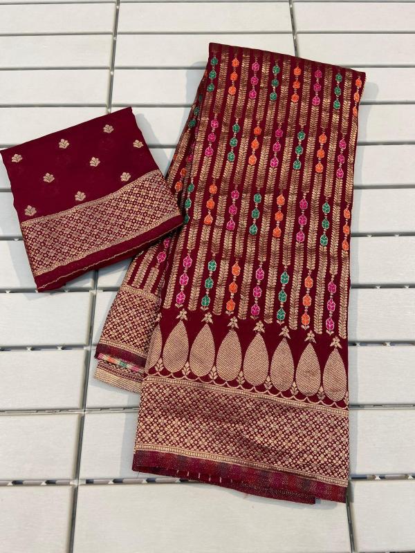 Sabella Pure Crepe Khadi Silk online india sarees