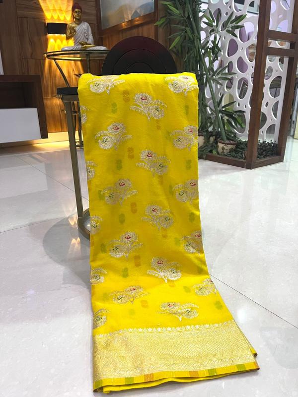 Sabella Pure Soft Khadi Crepe Silk Saree online shopping india