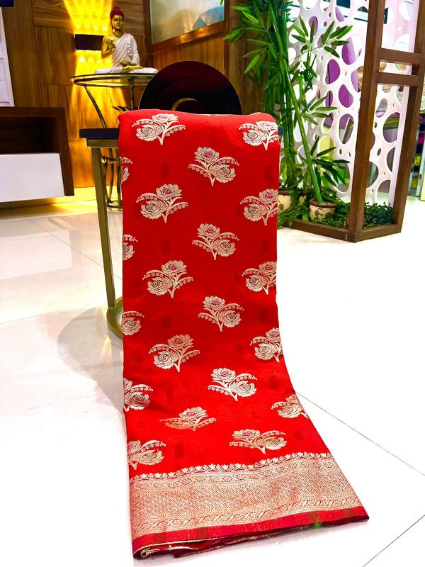 Sabella Pure Soft Khadi Crepe Silk Saree online shopping india