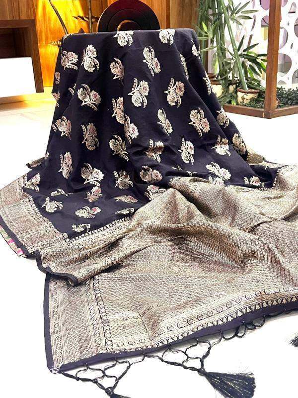 Sabella Pure Soft Khadi Crepe Silk Saree online shopping india