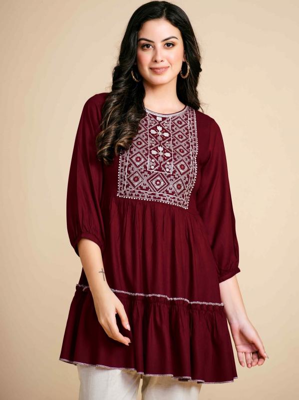 Sabella Swee Vol 1 Designer Rayon Short Top Wholesale Catalog