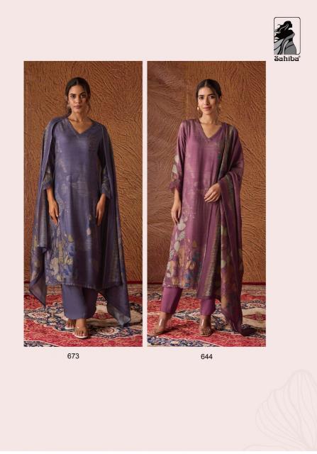Sahiba Ashmira Digital Print with Hand Work Salwar Kameez Wholesale Catalog