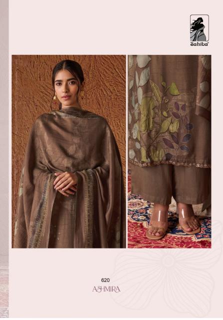 Sahiba Ashmira Digital Print with Hand Work Salwar Kameez Wholesale Catalog