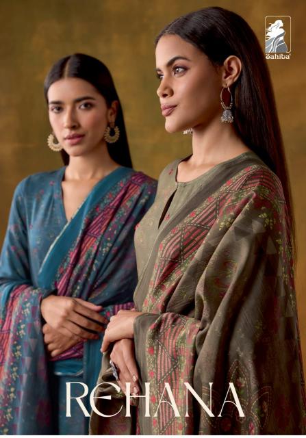 Sahiba Rehana Digital Printed With Hand Work Salwar Kameez Wholesale Catalog