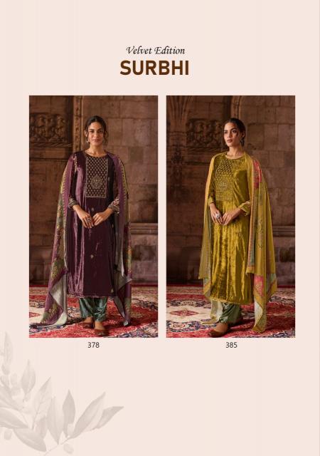 Sahiba Surbhi Viscose Velvet Salwar Kameez Wholesale Catalog