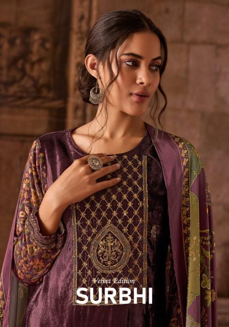 Sahiba Surbhi Viscose Velvet Salwar Kameez Wholesale Catalog