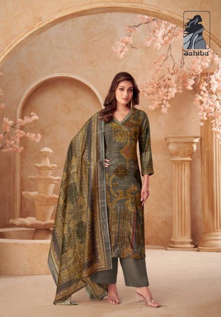 Sahiba Vedsi Digital Print with Hand Work Salwar Kameez Wholesale Catalog