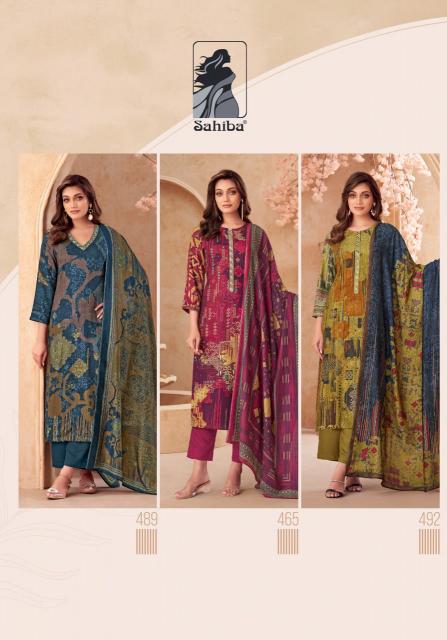Sahiba Vedsi Digital Print with Hand Work Salwar Kameez Wholesale Catalog