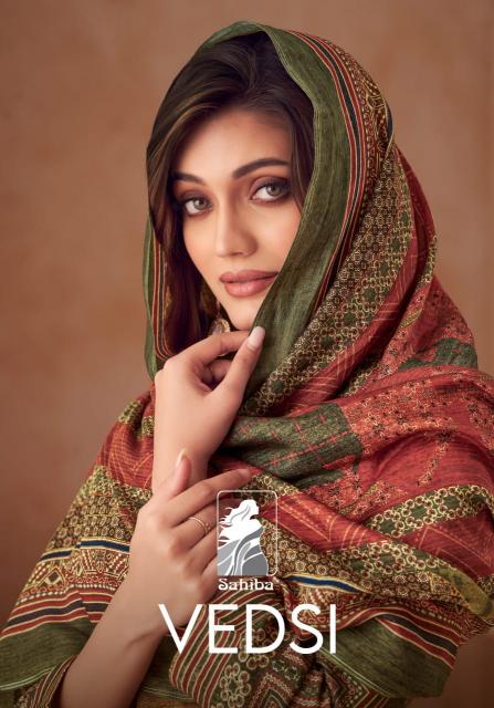 Sahiba Vedsi Digital Print with Hand Work Salwar Kameez Wholesale Catalog