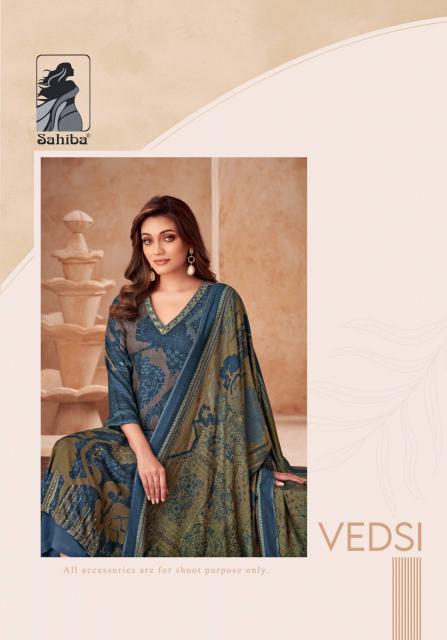 Sahiba Vedsi Digital Print with Hand Work Salwar Kameez Wholesale Catalog