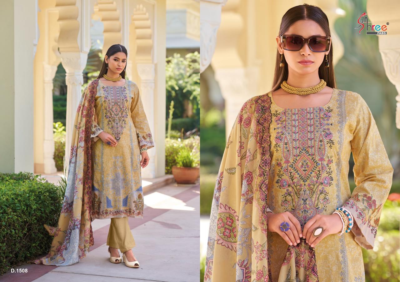 Shree Fabs Gujarish Vol 15 Pure Cotton Digital Prints Salwar Kameez Wholeslae Catalog