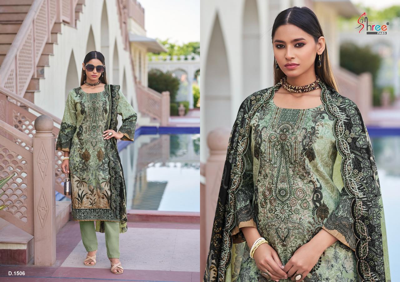 Shree Fabs Gujarish Vol 15 Pure Cotton Digital Prints Salwar Kameez Wholeslae Catalog