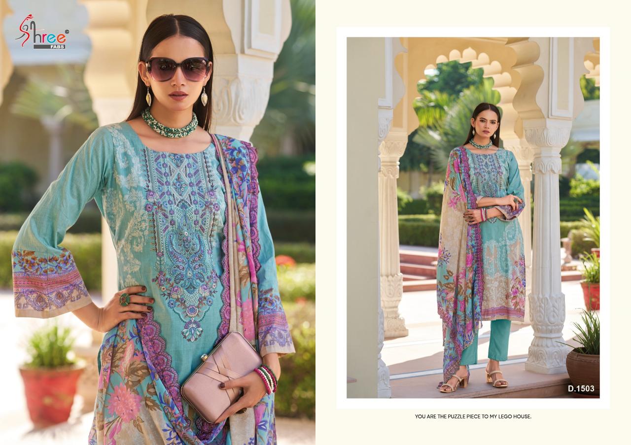 Shree Fabs Gujarish Vol 15 Pure Cotton Digital Prints Salwar Kameez Wholeslae Catalog