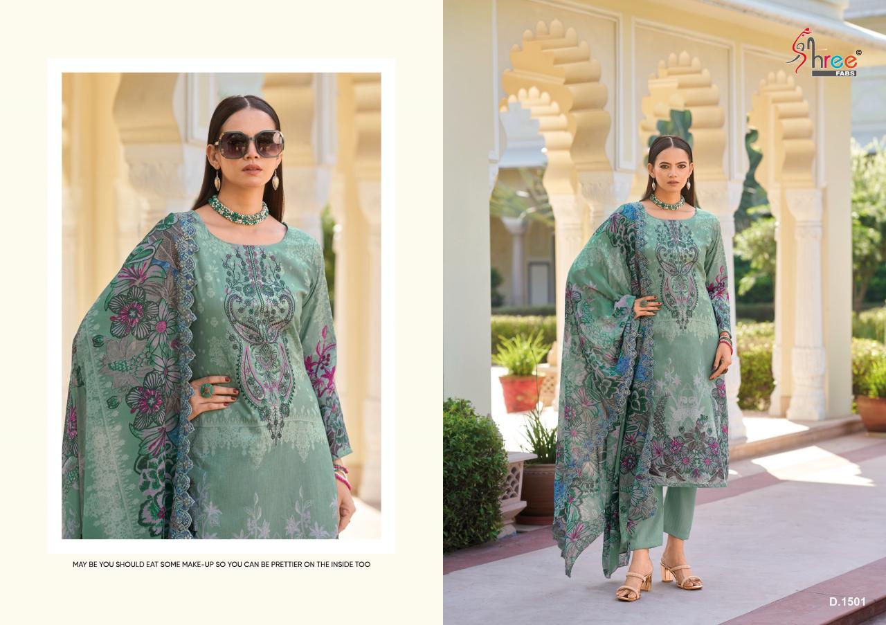 Shree Fabs Gujarish Vol 15 Pure Cotton Digital Prints Salwar Kameez Wholeslae Catalog