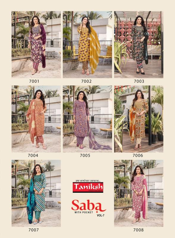 Taniksh Saba Vol 7 online cheap kurtis in india