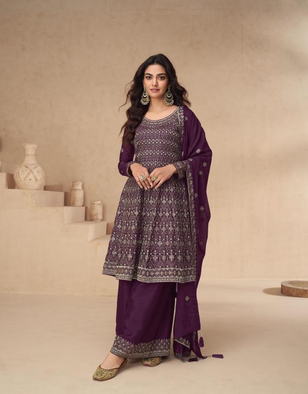 Aashirwad Amrita Chinon Silk Salwar Kameez Wholesale Catalog