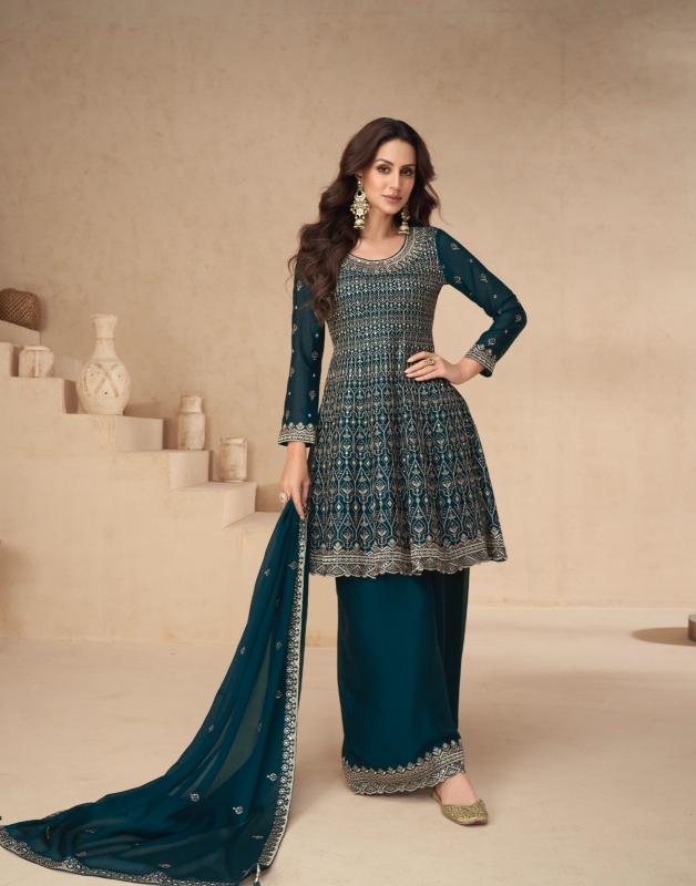 Aashirwad Amrita Chinon Silk Salwar Kameez Wholesale Catalog