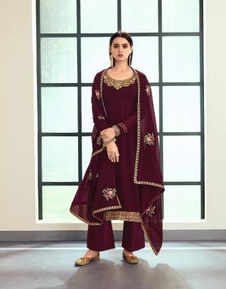Aashirwad Sunheri Real Georgette Salwar wholesale catalog