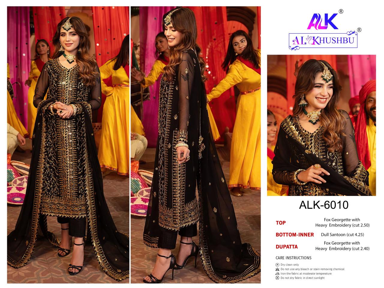 Al Khushbu Zahra Rubab Vol 3 Georgette wholesale pakistani suits delhi