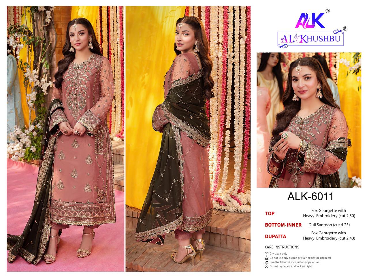 Al Khushbu Zahra Rubab Vol 3 Georgette wholesale pakistani suits delhi